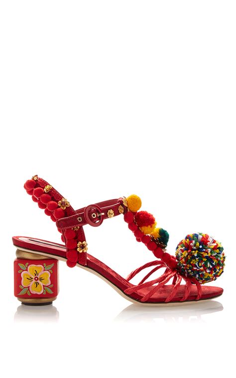 dolce gabbana pom pom sandals|Dolce & Gabbana Pom Pom Thong Sandals .